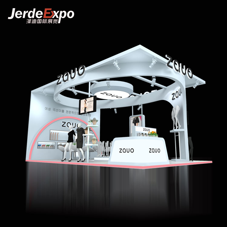 化妝品展位展臺搭建中的展柜該如何設計與布局？